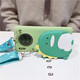 Shield shell (duncoo) cartoon coin wallet Huawei mobile phone case Minnie crossbody strap Internet celebrity women's card bag soft shell anti-fall full package Three-dimensional doll wallet - green dinosaur + crossbody lanyard Honor 50/Huawei nova9 exclusive