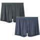 Yu Zhaolin (Yuzhaolin) 2-Pair-Modal-Pajama-Hose für Männer für Männer lose Aro Hosen Thin Shorts Unterwäsche Dreipunkt Home Boy Four Corners Cl1047# (schwarz + hellgrau) xl