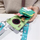 Shield shell (duncoo) cartoon coin wallet Huawei mobile phone case Minnie crossbody strap Internet celebrity women's card bag soft shell anti-fall full package Three-dimensional doll wallet - green dinosaur + crossbody lanyard Honor 50/Huawei nova9 exclusive