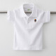Camiseta para niños Camisa de solapa de verano de manga corta Polo de solapa de verano Ropa infantil 2024 Nuevo estilo de collar gris de middulle-manga de tamaño para niños de tamaño mediano (684) 130
