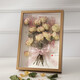 Lekali dried flower photo frame diy hollow frame table birthday gift eternal flower rose plant specimen display frame dried flower photo frame A4 log lamp + glue + ribbon