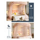 Antarctic people guide rail mosquito net blackout curtain integrated, fully enclosed, fully enclosed, mosquito net rack 1.8x2m home bedroom bed curtain, Guose Tianxiang-Jade color [anti-mosquito-proof and fall] 180x200cm [double-layer yarn integrated mosquito net]