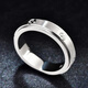 Kaibaolou Pt950 platinum couple ring, male and female rotating ring, platinum ring, screw pattern couple ring, 10g, fixed mouth customization, more refunds, less replenishment
