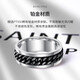 Longfengyuan platinum ring men's wide ring pt950 chain ring rotatable plate ring gift for boyfriend and husband ring 17 (15.1g)