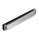 Swan (SWAN) 24-hole polyphonic harmonica Japanese imported gong advanced adult beginner professional performance C key (silver)