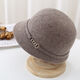 
Techima felt hat mother autumn and winter new pot hat retro wool British warm fashion equestrian ladies elegant top hat shallow coffee