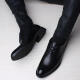 Zapatos de cuero amaoton zapatos formales para hombres zapatos británicos zapatos británicos jóvenes de moda versátil versátil sin deslizamiento transpirable Estilo básico 42 42