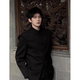 7 Ausgezeichnete Produkte Neue chinesische Herrenkleidung Chinesische Schulterpolster Anzug High-End Frühlings- und Herbstjacke Zhongshan Republik China Student Top Männer WTP-JK19 Black XL