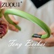 Zuoou goes out with a foreign style, versatile and temperamental satin headband for women, 2025 new high-top thin headband, elegant black
