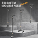 Tanlu old man's crutches, four-legged telescopic cane, elderly people's handrails, lightweight, multifunctional, non-slip crutches, black basic lightless model (non-slip handle, single leg name)