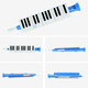 Qimei 13 enfants enfants débutant bébé oral oral 0-8 ans. Éducation précoce Les jouets d'instruments oraux 13 keys peuvent jouer à l'organe oral de trompette 13 keys rose