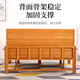 Meng Xiaocheng bamboo sofa bed foldable dual-purpose double single bed adult home lunch bed multi-function simple folding bed width 0.8*long 1.88 meters high 32cm without mattress