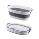 HICLAW pet bath basin, special bathtub for cats, cat bath basin, small dog bath bucket, anti-run cat basin, foldable blue and white - suitable for 25Jin Jin equal to 0.5kg inner cat