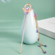 Qianbaolai ancient style hairpin fairy style retro step shake Hanfu accessories hairpin women's hairpin daily simple Chinese style tassel hairpin blue fairy hairpin