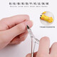 Miss Honey Manicure Dead Skin Scissors Professional Exfoliation Cuticles and Barbs Advanced Repair Scissors Pliers Stainless Steel Nail Care Tools D-501 Silver 1 piece