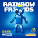 756 Rainbow Friends Building Blocks reunidos Rainbowfriends Boy Monster Toy 757 Green 376 Partículas