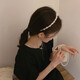 Yuesuiren celebrity imitation pearl headdress women's hair bundle thin hair hoop female fairy headband elegant temperament versatile hairpin hair accessories elegant temperament headband