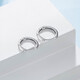Trendy Acer minimalist hoop PT950 platinum earrings and earrings as a birthday gift for girlfriend. Priced. Single model is about 0.9g.