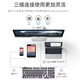 Daeryou A98 mechanical keyboard accessories kit does not include keyboard cover gaming keyboard DIY assembled keyboard compatible with 99% mechanical shaft bottom shell A98 white sandwich silicone