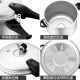 Aistar gas open flame explosion-proof six insurance 3.0L aluminum alloy 18CM household small pressure cooker YL18S2WG