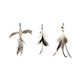 Tian Tian Cat Suction Cup Cat Stick Feather Replacement Head Cat Supplies Cat Toy 3 Replacement Heads