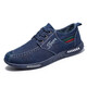 Viejos zapatos de tela de beijing zapatos de lienzo para hombres transpirables zapatos de mesa clásicos clásicos de otoño e invierno zapatos individuales a21 azul oscuro 43