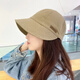 Chapeau de pêcheur à grande tête pour femmes montrant le visage, petit grand bord de protection solaire de la langue de canard de la langue extérieure du soleil voyage polyvalent et chapeau à la mode serppe noire réglable (54-58 cm)