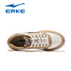 Hongxing Erke (Erke) Chaussures masculines Chaussures blanches Sumouches Chaussures selles épaisses pour hommes basses basses de couple basse Air Force One Casual Light Skateboard Chaussures microcristales blanc / kaki 1477 43