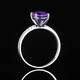 Tingliang 2 carat amethyst ring 18K gold crystal ring colored gemstones for your lover No. 12-19 in stock
