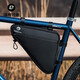 Rock Brothers bicycle bag, front bag, upper tube bag, triangular beam bag, mountain road bike saddle bag, tool riding equipment, black 1.5L