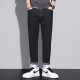 
Xiao Xueling jeans men's summer 2025 new thin pants men's trendy brand straight loose cropped pants versatile men's clothing 6621 black 36