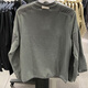 
Nike (NIKE) sweatshirt men's spring and autumn coat fleece warm sportswear fashionable round neck casual pullover DD4855-068 gray M