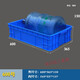 Dickeed Teile Box Umsatzkasten Material Kastenablagerung Box Rechteckige Kunststoffbox Werkzeugkasten Blau Gummi 270 Blau 270*170*6626 Teile