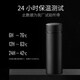 Tachimis sterling silver thermos cup for men and women high-end 999 silver water cup inner liner tea cup high-value gift custom gift box ink black