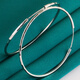 CEENIU Fat Donglai's same style pt950 platinum large hoop earrings platinum earrings for men and women, large and small, round, the middle circle is about 35-40 mm wide