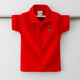 Camiseta para niños Camisa de solapa de verano de manga corta Polo de solapa de verano Ropa infantil 2024 Nuevo estilo de collar gris de middulle-manga de tamaño para niños de tamaño mediano (684) 130