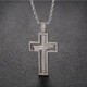 Yujingji Fat Donglai same style light luxury high quality cross pendant for men Pt950 items 24lK imported technology Moissanite 925 gold + chain
