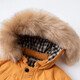 David Bella (Dave/Bella) warme Kapuze 90-up-Jungen Down Jacket Kinder Winter Baby Down Jacke Winterausflug Kleidung Little Boy Top Aprikosen Sie gelber DB15565-nn 110 cm (Empfohlene Höhe 100-110 cm)