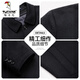 Woodpecker (TUCANO) brand high-end cashmere coat men's goose velvet liner mid-length wool coat middle-aged and elderly dad winter clothes thickened 8207 Navy [goose velvet liner] 185