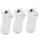adidas\阿迪达斯 袜子足球袜篮球袜男袜女袜 新款吸汗透气三双装棉袜耐磨运动袜 DZ9435三双白色  39-42码