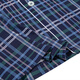 
Mr. Aimu [same style in the mall] 22SS indulgent silky plaid men's pajamas home lapel cardigan short-sleeved NS41F684 dark blue plaid YH8 2XL 180
