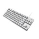 Logitech K835 Keyboard mécanique Clavier câblé Clavier de jeu Clavier 84 touches Axe rouge TTC blanc