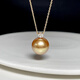 Fat Donglai's same style as Princess Diana's pearl pendant 925 silver South Sea thick gold Queen Princess classic Princess Diana gold beads French style Classic Princess 14mm South Sea thick gold