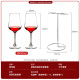 Green apple lead-free glass red wine glass goblet wine glass 3-piece set red wine glass + light luxury stainless steel cup holder gift box