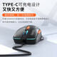 前行者G308无线蓝牙鼠标机甲风三模游戏电竞台式电脑笔记本平板手机办公可type-c充电静音有线外设专用 炫酷黑【无线蓝牙三模】静音按键/RGB灯效