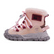 Babudou children's shoes girls' plus velvet warm children's snow boots winter soft-soled boots 116545067 fruit powder/light pink 37