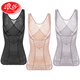 LangSha's new powerful tummy control waist tight shaping tummy control vest body shaping underwear upper body for women, skin color L (recommended 115Jin Jin equal to within 0.5kg)