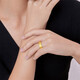 Saphire gold ring for men and women pure gold 999.9 ancient auspicious gold fortune ring open ring about 5.15 grams