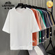 Classic Car (Laoyeche) 2025 High-End-Casual Sports-Set Herren-Sommer-Eis-Sensing Trendy Loose Short Sleeve Shorts Set 3880 Aprikosenfarbe 4xl