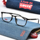 Lunes de myopie de Levi's Myopia Square Fild Slemes Cadre fini produit Anti-Blue Light Myopia Lunes 7031 7031 Black 807 Single Frame